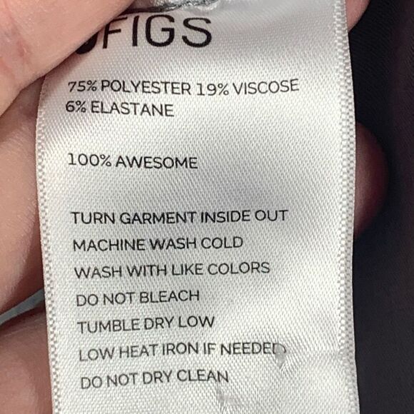 Figs Women's Catarina One-Pocket Scrub Top Gray Size Small - Picture 6 of 8